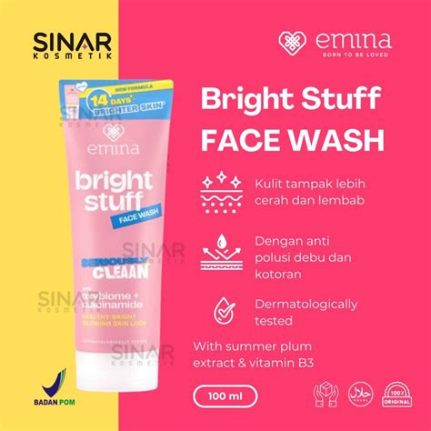 4. Emina Bright Stuff Facial Wash